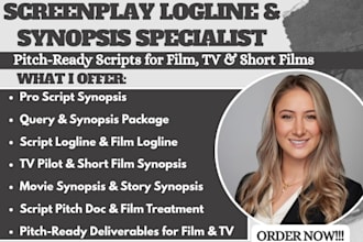 write screenplay logline synopsis treatment and pitch for your film