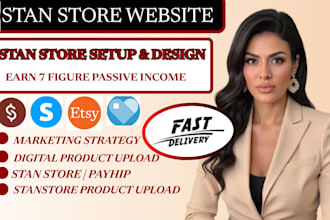 setup stan store etsy shop stan store marketing upload digital products