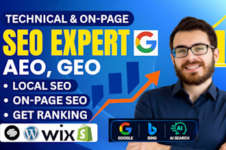 optimize aeo, GEO, on page technical SEO for google, bing and ai search ranking
