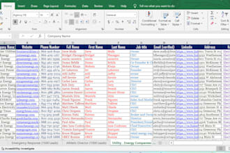 find targeted companies, address, phone, email address, etc