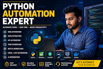 create python automation scripts and web automation bots