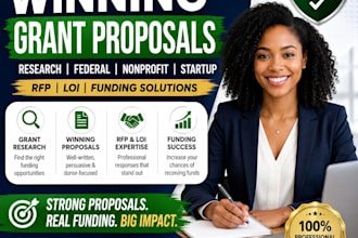 write winning grant proposals research federal nonprofit startup funding rfp loi