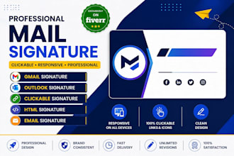 make clickable html email signature