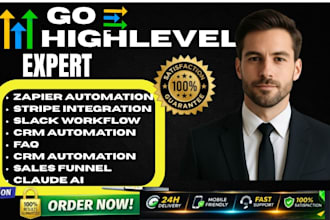 setup gohighlevel zapier stripe slack integration workflow cloud coding ai crm