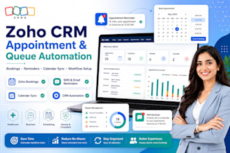 set up zoho CRM appointment scheduling and queue management automation