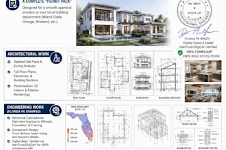 provide florida pe stamped engineering and architectural plans