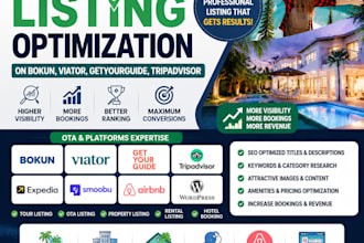 do tour, property listing optimization, on bokun viator getyourguide tripadvisor