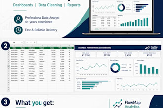 do data analysis, dashboards and excel automation