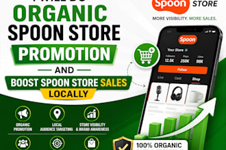 do organic spoon store promotion and boost spoon store sales locally