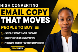 write email marketing, sales copy product descriptions and website content
