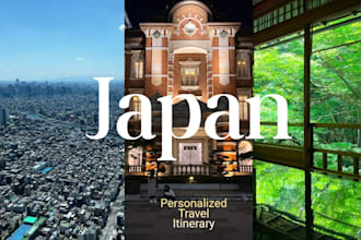 craft a fully customized japan travel experience for you