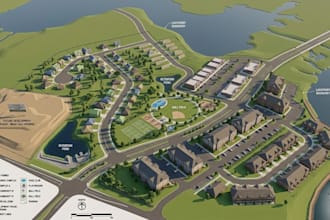 draw a professional site plan plot plan and vector map for city permit