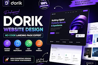 dorik website design no code landing page expert