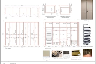 create professional modular furniture production drawings