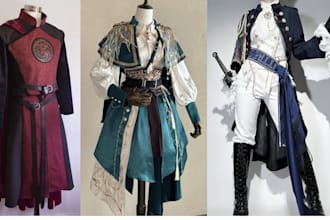 sew custom wearable fabric cosplay costume outfit custom commission cloth design