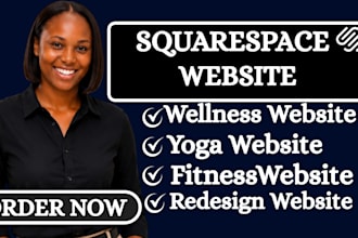 build a squarespace website for wellness, yoga studio and fitness coach