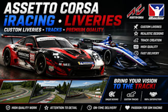 make assetto corsa, iracing, livery, assetto corsa tracks