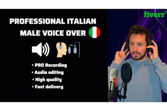 be your professional italian voice over and voice actor