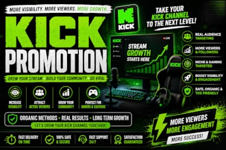 do kick promotion gaming twitch livestream marketing audience engagement growth
