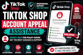 assist with tiktok shop account appeal support, tiktok shop reinstatement