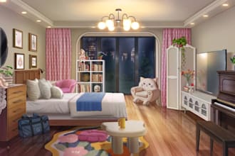create immersive anime environments for visual novels vtubers indie games