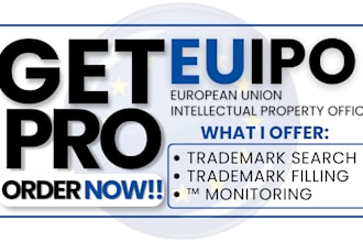 represent you at the euipo for trademark and brand registry