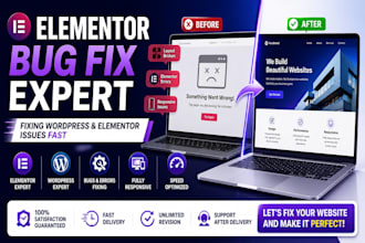 fix elementor issues errors and bugs fast
