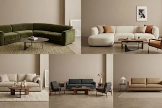 create second life 3d mesh furniture set low li full perm imvu secondlife sims