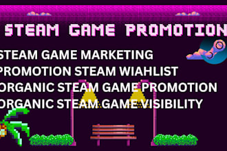 steam game promotion, steam wishlist marketing steam game visibility roblox game