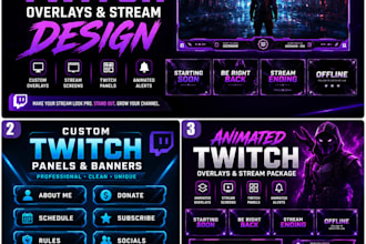 create twitch overlays, stream overlay, twitch, twitch panel, animated overlay