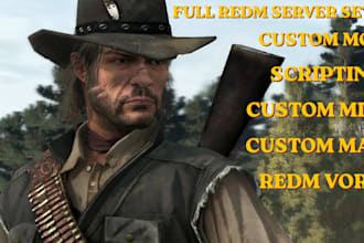 develop full redm server, premium scripts, maps and mlo, redm vorp