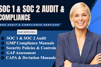perform soc 1 and soc 2 audit and provide CPA audit report
