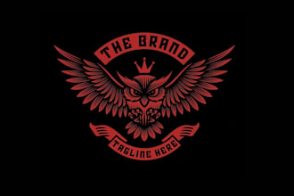create modern owl bird logo design