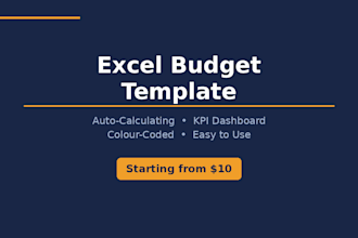 build a professional excel budget template for your business