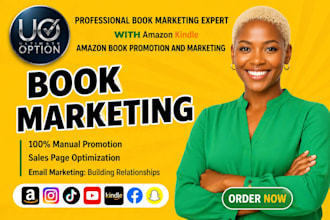 promote your amazon KDP book with expert book marketing