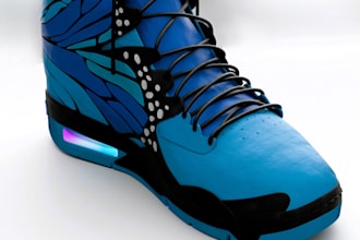 3d model and render 3d shoes for amazon and ecommerce