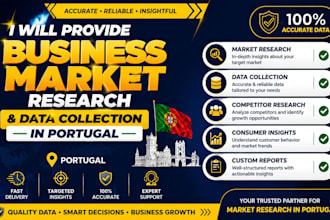 provide business market research and data collection in portugal