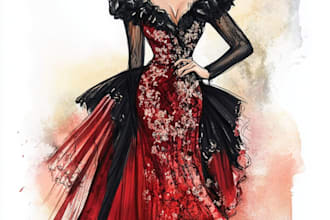 create custom fashion illustrations and croquis for you