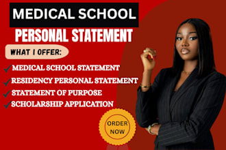 edit your medical school application, residency, fellowship personal statement