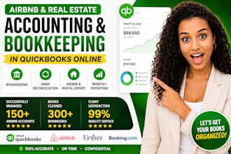 do real estate airbnb quickbooks online bookkeeping and bank reconciliation