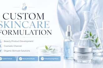 formulate custom skincare products for your beauty brand