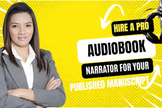be your female audiobook narrator, voice actor and audiobook producer