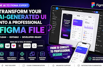 do convert ai generated UI into a professional, editable figma design