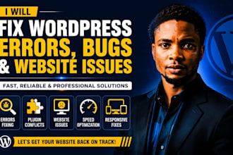 fix wordpress errors, shopify bugs fix and website issues