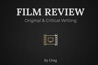 write an original film review or critical analysis