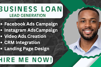 business loan leads, business loan facebook ads, google ads, video ads