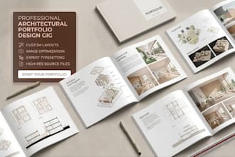 design a high end architecture portfolio and projects presentation