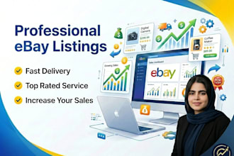do ebay listing, ebay store management, product hunting