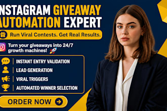 setup manychat instagram giveaway automation, instagram bot, dm contest