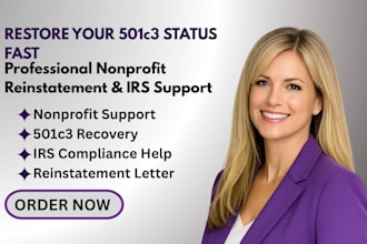 prepare your nonprofit reinstatement letter to restore 501c3 status